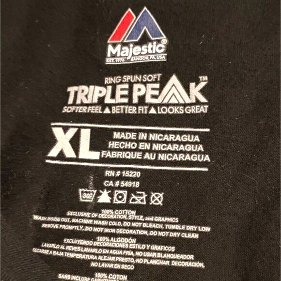 HOUSTON ROCKETS Men's Majestic XL Shirt Black/Red NBA - Picture 3 of 4